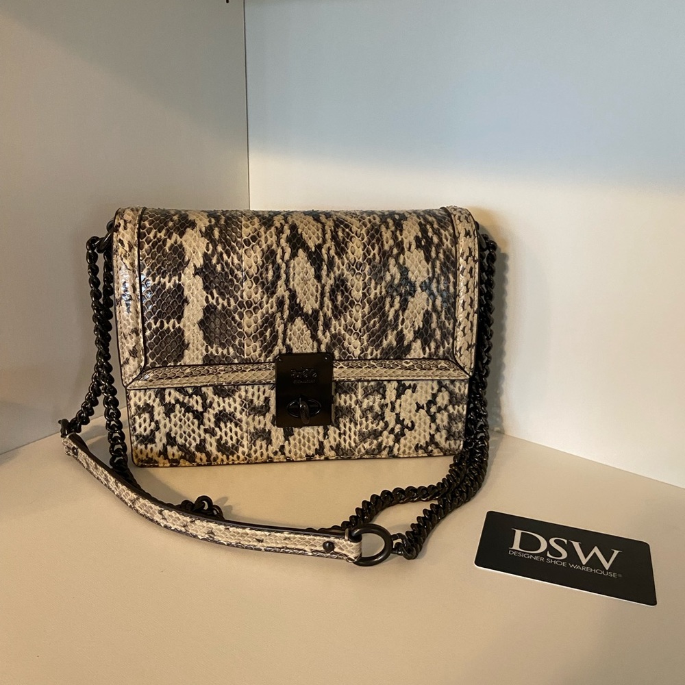 Hutton Shoulder Bag In Snakeskin